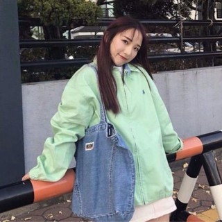 Túi denim thiết kế thích hợp nhẹ nhàng và lười biếng Túi đeo vai đa năng mới 2026 Túi vải canvas sứ