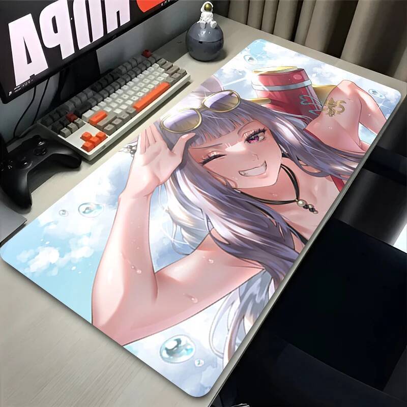 Miếng Lót Chuột Chơi Game Ummusume Vàng Tàu Chuột Thảm Laptop Văn Phòng Để Bàn Thảm PC Phụ Kiện Chơi Game Cao Su Cạnh Bàn Phím Pad