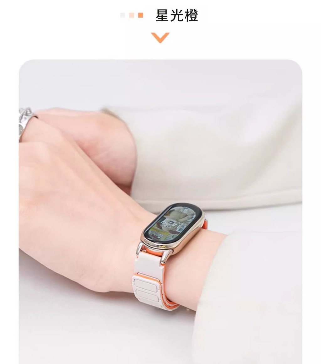 Dây đeo vòng silicon cho Xiaomi Mi Band 10 9 8 Vòng đeo tay từ tính có thể thay thế Correa cho dây đeo đồng hồ thể thao Xiaomi Band 10 – ảnh mô tả chi tiết 2