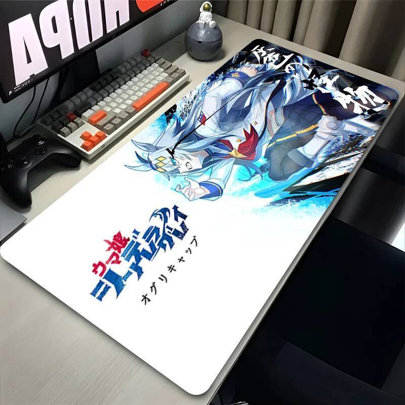 Oguri Cap Umamusume Mousepad HD In Máy Tính Game Thủ Khóa Cạnh Chống Trơn Trượt Miếng Lót Chuột XXL PC Gamer Pretty Derby Bàn Pad