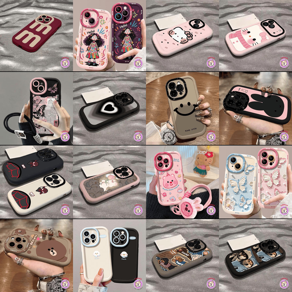 Ốp Điện Thoại Ngẫu Nhiên Cho iphone 17Promax 17 16 15 14 13 12 11 16promax 15promax 14promax 12promax 11promax xsmax 7plus Cặp Đôi Nữ Hoạt Hình Dễ Thương Chống Rơi Mù Hộp Hoa Mùa … – ảnh mô tả chi tiết 7