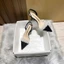 Giày cao gót mũi nhọn nhỏ màu trắng giày cao gót đế đơn mùa xuân hè Giày sandal mũi nhọn kiểu Pháp