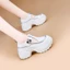 Dép bố Baotou cho nữ mùa hè, dép La Mã thời trang tăng chiều cao 8cm trong mùa hè