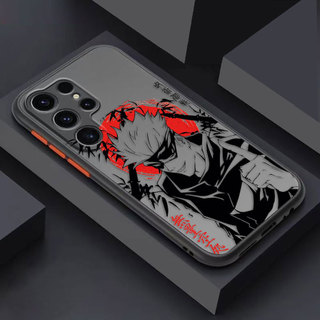 Jujutsu Kaisen Sukuna Gojo Cover Matte Phone Case Cho Samsung Galaxy S25 S10 S20 S21 S22 S23 S24 FE PLUS ULTRA DIY Case Điện Thoại Di Động