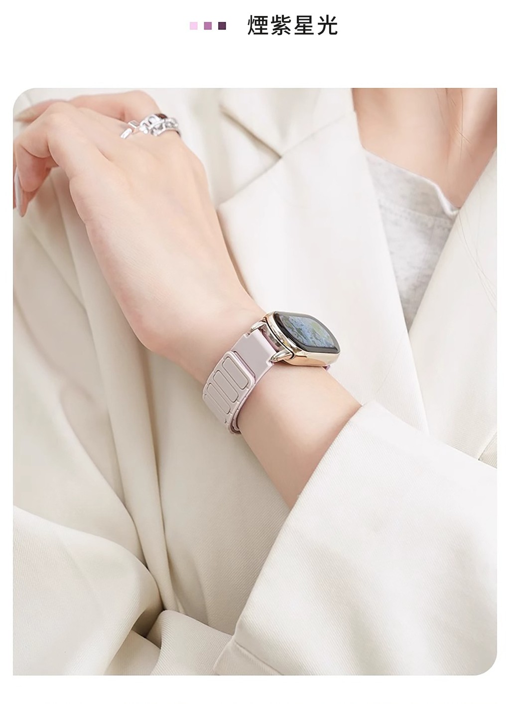 Dây đeo vòng silicon cho Xiaomi Mi Band 10 9 8 Vòng đeo tay từ tính có thể thay thế Correa cho dây đeo đồng hồ thể thao Xiaomi Band 10 – ảnh mô tả chi tiết 9