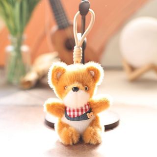 Móc khóa mềm màu vàng lấp đầy nhẹ cho trẻ em và thanh thiếu niên