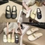 Temperament One-word Slippers, French Style Women's Outer Wear, New Retro Spring And Summer Ba