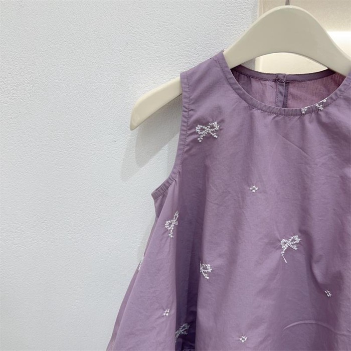 Girls' Sleeveless Skirt Summer Fashionable Children's Internet Celebrity Vest Princess Skirt