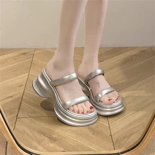 dép sandal đế dày cao cấp dành cho nữ, áo khoác ngoài mùa hè, giày đi biển thông thường mới, dép