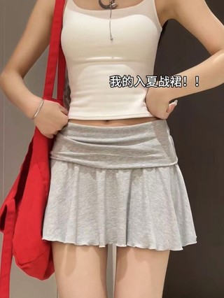 Váy Ngọt Ngào Nữ Mùa Hè Mới Chữ A Chống Hở Hông Váy Ngắn Thể Thao Thông Thường Đa Năng