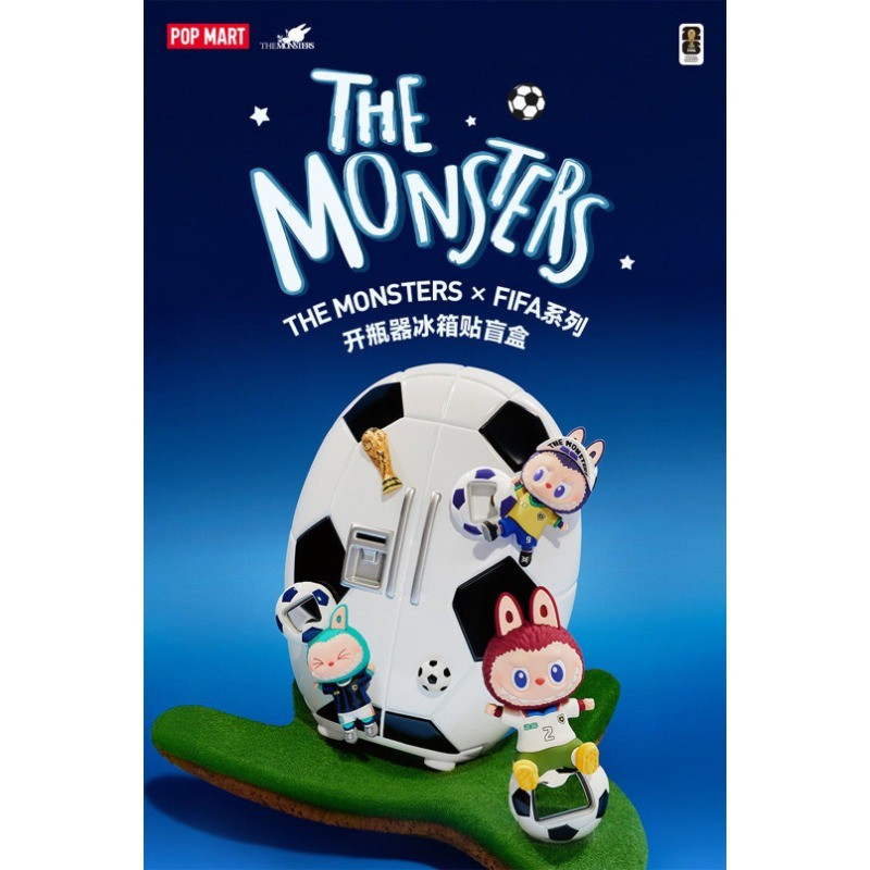 POPMART Labubu THE MONSTERS × FIFA Series bottle opener refrigerator ...