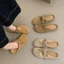 Đế Dày Birkenstock Baotou Nửa Dép Áo khoác ngoài nữ Nửa Dép Mùa Đông Buộc Dây Phụ Nữ Mang Tha
