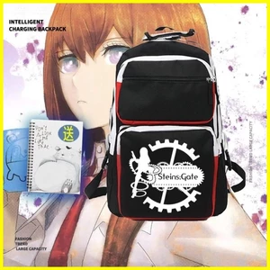 Ba lô đi học Steins Gate Makise Kurisu Steins Gate Makise Makise Makise Makise Makise Makise Makise Makise Nam Nữ Thanh niên Ba lô học sinh Dung tích lớn