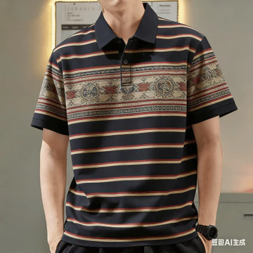 Nam Polo Áo Sơ Mi Nam Quần Áo Công Sở Phong Cách Thường Ngày Áo Polo Tối Giản Quần Áo Áo Áo Polo Áo Quá Khổ Họa Tiết Retro Ngoài Trời Dạo Phố 64a