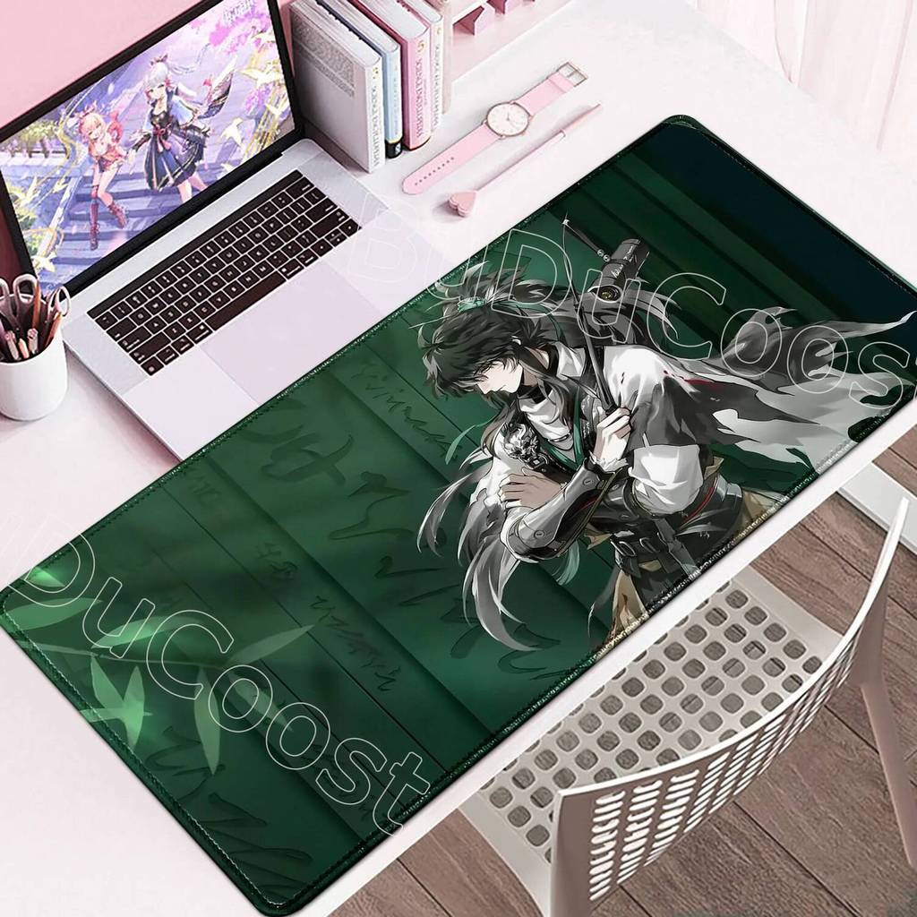 HD Mới Chisa Qiuyuan Galbrena Mousepad Luno Augusta Game Gió hú Sóng Miếng Lót Chuột Phụ Kiện Chơi Game Bảo Vệ Tủ Bàn Thảm