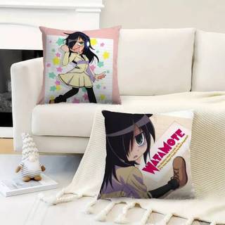 Anime Watamote Kuroki Tomoko Đệm 30x50 Polyester Sofa Đệm Trang Trí Ném Gối Trang Trí Nhà Cửa Vỏ Gối
