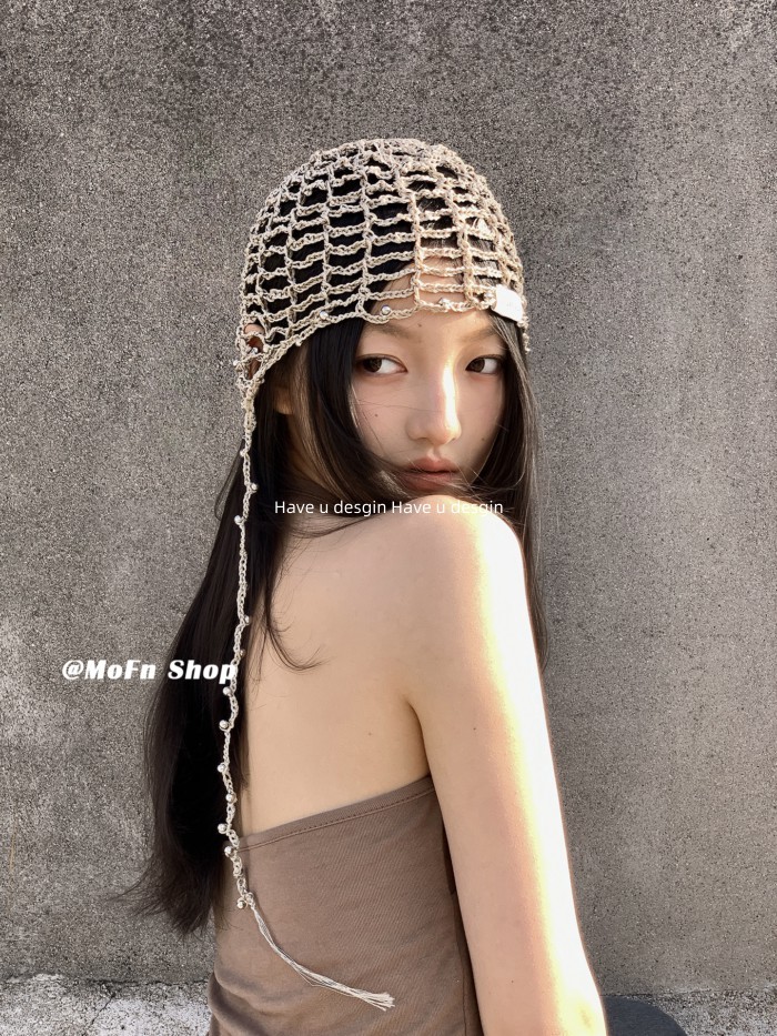 Rỗng Dệt Kim Mũ Nữ Mùa Xuân-Hè, Phong Cách Retro Thời Thượng