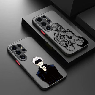 Jujutsu Kaisen Sukuna Gojo Cover Matte Phone Case Cho Samsung Galaxy S25 S10 S20 S21 S22 S23 S24 FE PLUS ULTRA DIY Case Điện Thoại Di Động