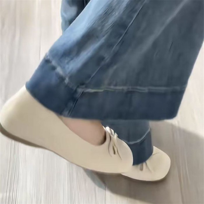 Giày đế bệt kiểu Pháp cổ tích Mary Jane nữ kèm váy và giày