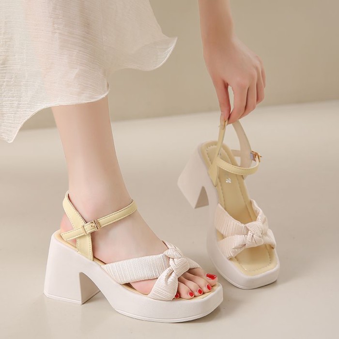 Mặc với váy, sandal đế bệt một dây thời trang mùa hè, kiểu dáng mới cho nữ, đế mềm, không mỏi