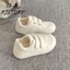 Giày Rejia Velcro trắng dành cho nữ, đế mềm thoáng khí, đế mỏng xấu xí, giày rèn luyện đạo đứ