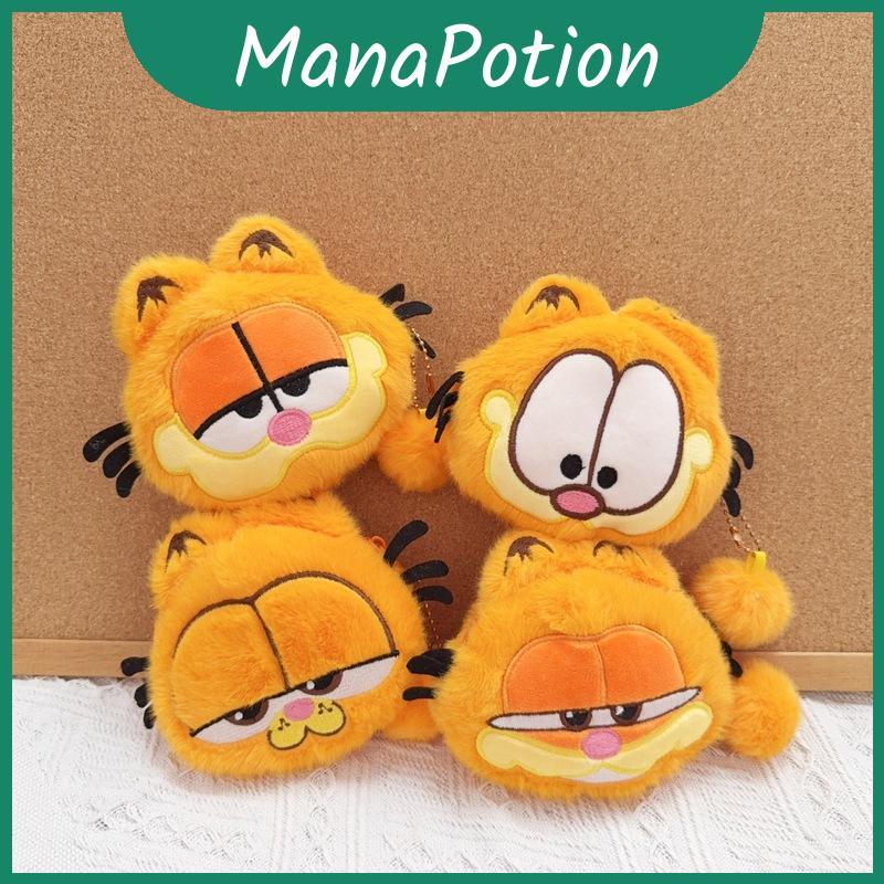 Show Garfield Bộ lưu trữ tiền xu sang trọng ngắn có móc khóa bạc cho tuổi Teen