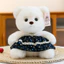 Gấu bông sang trọng 8 inch với mặt dây chuyền trái tim tình yêu và váy trang trí cho trẻ em