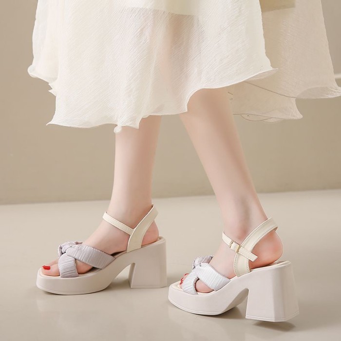 Mặc với váy, sandal đế bệt một dây thời trang mùa hè, kiểu dáng mới cho nữ, đế mềm, không mỏi