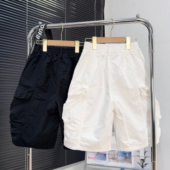 Quần short mùa hè dáng rộng cho bé trai kiểu mới, quần thường ngày thoáng mát, chất liệu cotton