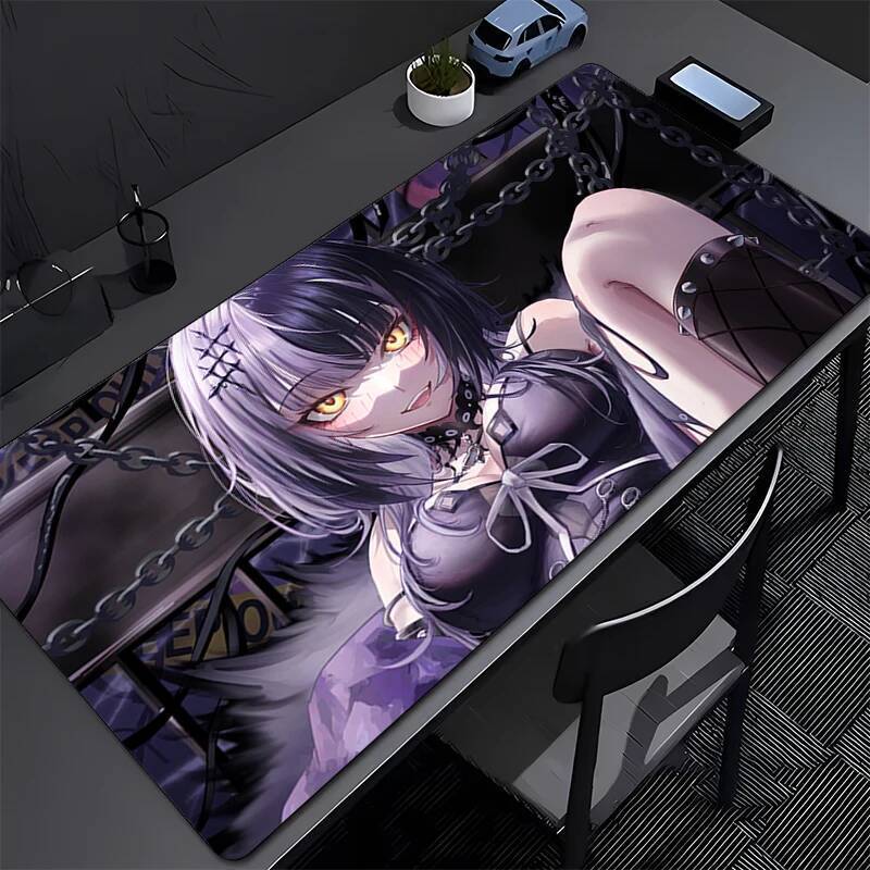 Miếng Lót Chuột Laptop Kawaii Anime HD In Bàn Phím Miếng Lót PC Hololive Cô Gái Chơi Game Mở Rộng Để Bàn Chuột Thảm Shiori Novella Mousepad