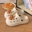 Dễ Thương Rilakkuma Cave Giày Nữ Mùa Hè Áo Khoác Ngoài Mới Đế Dày Chống Trơn Trượt Đi Biển Dé