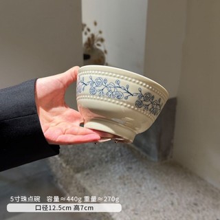 Pháp Phong Cách Retro Bộ Đồ Ăn Đĩa Đũa Kết Hợp Underglaze Bộ Màu Hộ Gia Đình Mới Sử Dụng Cao Cấp Ăn