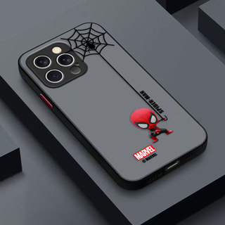 Ngộ nghĩnh Người Nhện Miles Morales Cover Capa Matte Ốp Lưng Điện Thoại IPHONE APPLE 17 AIR 16 15 14 PLUS 13 MINI PRO MAX Vỏ Mềm DIY Vỏ Điện Thoại Di Động