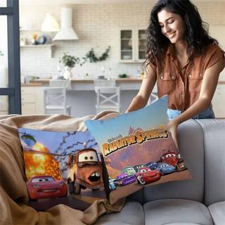 The Lightning Cars McQueen Gối Có Hoạt Hình Sofa Trang Trí Nhà In Hai Mặt Ngắn Sang Trọng Dễ Thương Đệm