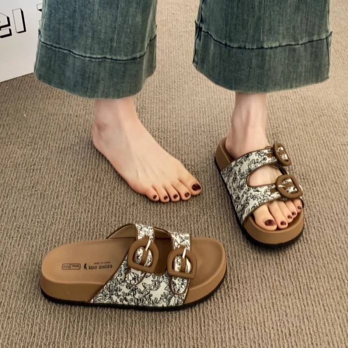 Dép Birkenstock cho nữ, giày bệt mùa hè, dép Birkenstock thể thao đế dày tinh tế