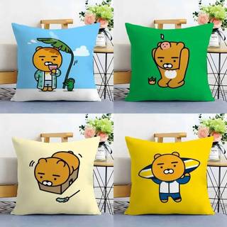 Dễ Thương R-Ryan K-Kakao Hoạt Hình Gối Vải Sang Trọng Mềm Colorfast Hai Mặt In Ngắn Sang Trọng Nhà Sofa Đệm Ném