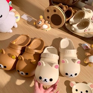 Girly Style Rilakkuma Cave Shoes Summer Student Outer Slippers Non-slip And Anti-odor Couple B