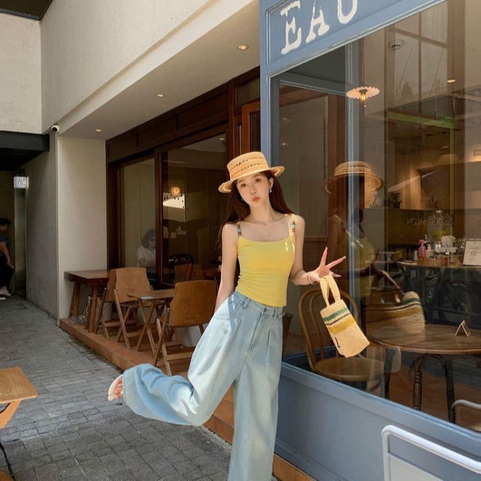 Áo không tay cố định có đệm ngực, áo yếm đính cườm chắc chắn cho nữ, bên trong màu trơn, vừa vặn