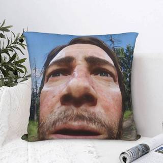 Arthur Morgan Meme Vỏ Gối Polyester Đệm RDR2 Trò Chơi Ném Gối Bao Nhà Vuông 40X40cm