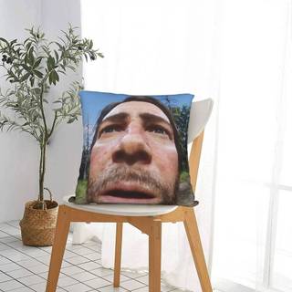 Arthur Morgan Meme Vỏ Gối Polyester Đệm RDR2 Trò Chơi Ném Gối Bao Nhà Vuông 40X40cm
