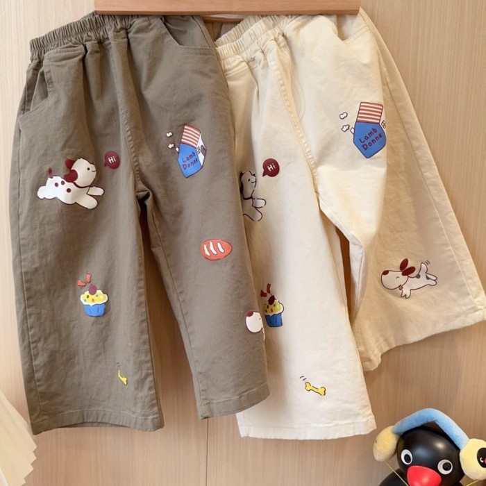 Quần ống rộng dáng rộng mới dệt bằng vải cotton Nhật Bản siêu mềm thông thường, quần ống rộng