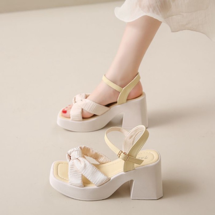 Mặc với váy, sandal đế bệt một dây thời trang mùa hè, kiểu dáng mới cho nữ, đế mềm, không mỏi