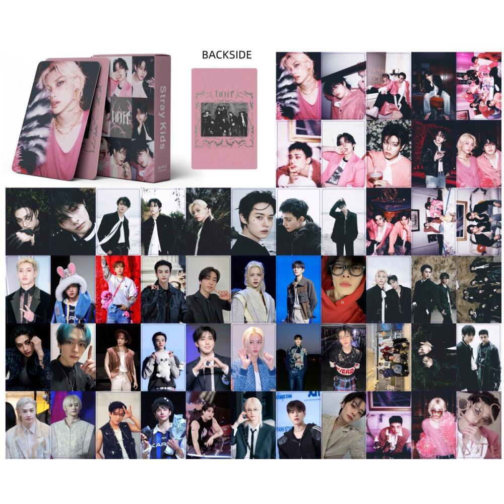 LINXX 55 Chiếc Stray Kids DO IT Album Lomo Cards Bộ Sưu Tập Quạt Thẻ Laser Kpop Boy Band Merch Ngày Lễ Quà Tặng Cho Người Hâm Mộ Sưu Tập Lấp Lánh Miếng