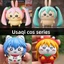 Chiikawausagi Cos Hatsune Miku Pvc Đồ chơi nghệ thuật dành cho người sưu tập Ussachi và Asuka Nhân vật trưng bày