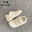 Giày Rejia Velcro trắng dành cho nữ, đế mềm thoáng khí, đế mỏng xấu xí, giày rèn luyện đạo đứ