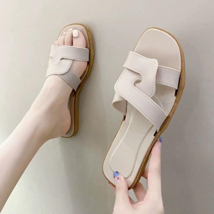 đôi dép xỏ ngón đế mềm mùa hè màu đen, trắng, xanh, nâu thời trang, giày nữ sỉ giá rẻ