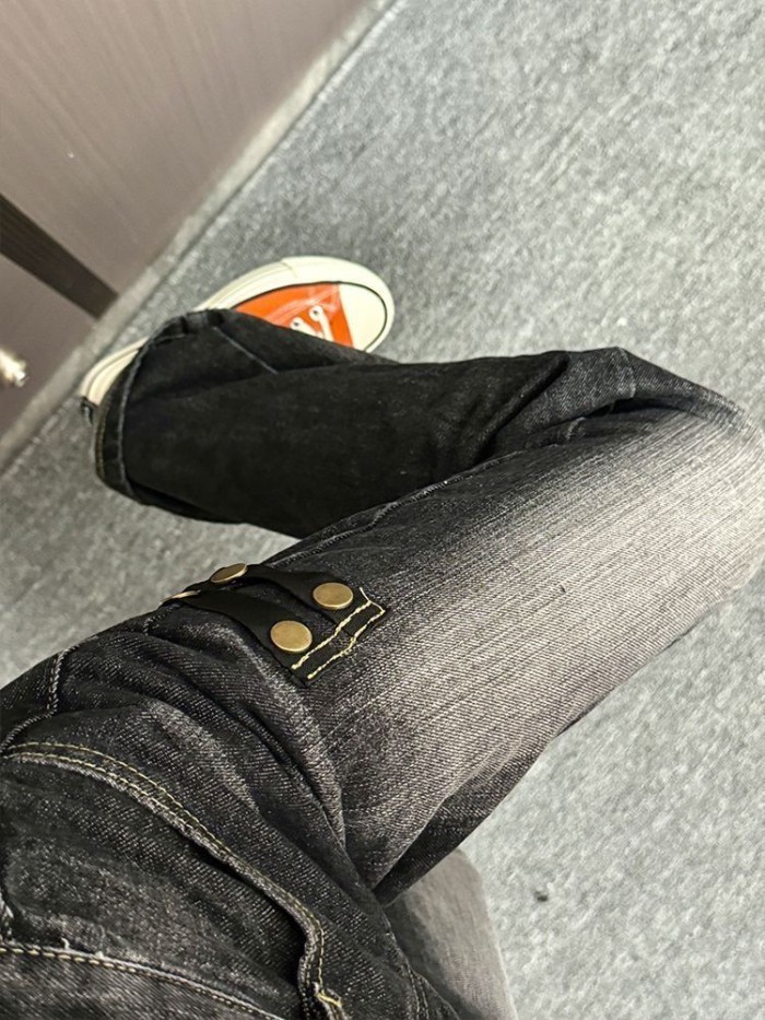 Quần jeans ống rộng kiểu dáng retro của Mỹ dành cho nữ