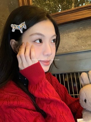 Kẹp tóc cao cấp bọc kim cương giả, phù hợp tóc ponytail, thiết kế sang trọng
