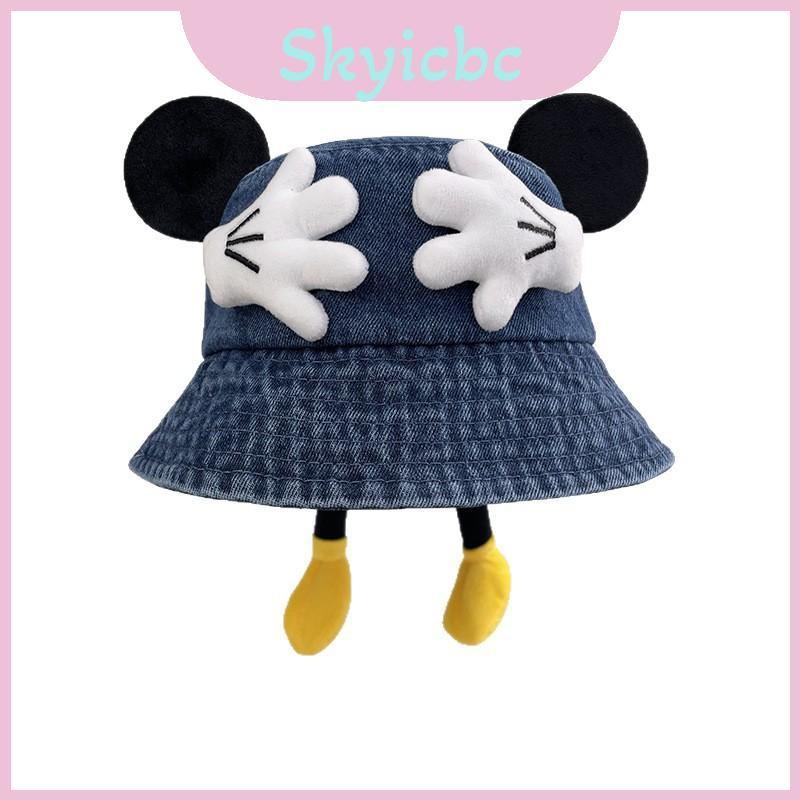 Chuột Bông Hình Mũ Người Cá Mickey Chất Liệu Nhẹ, Bảo Vệ Khỏi Nắng