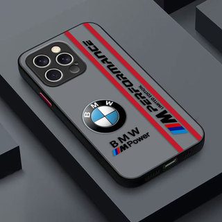 Xe thể thao sang trọng BMW Logo Cover Matte Ốp điện thoại cho IPHONE APPLE 17 AIR 16 15 14 13 12 MINI 11 PRO MAX PLUS Ốp lưng DIY Shell Điện thoại di động
